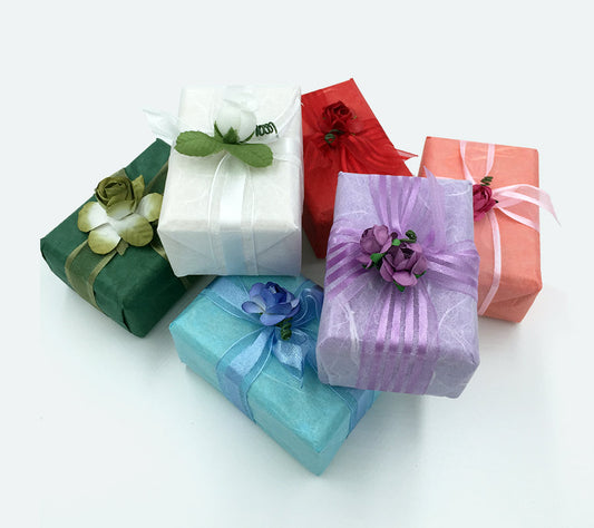 Gift-wrapped Soap with Flower